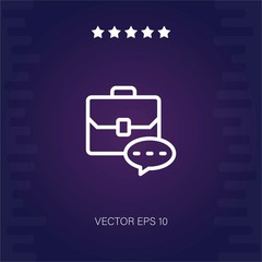 briefcase vector icon modern illustration