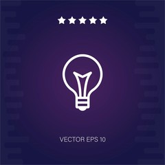 light bulb vector icon modern illustration