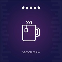 tea cup vector icon modern illustration