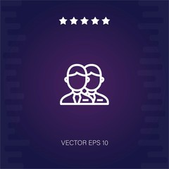 employees vector icon modern illustration