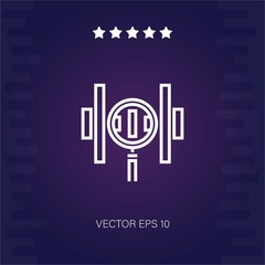 investigation vector icon modern illustration