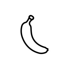 Banana icon. Simple line, outline vector elements of vegetarian food icons for ui and ux, website or mobile application