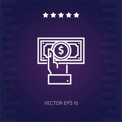 investment vector icon modern illustration