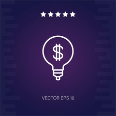 light bulb vector icon modern illustration