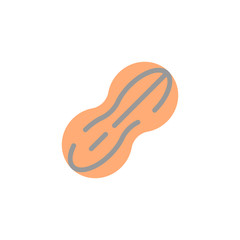 Peanut icon. Simple color vector elements of vegetarian food icons for ui and ux, website or mobile application