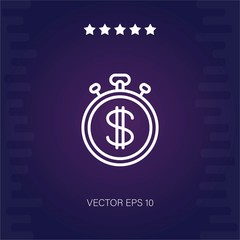 stopwatch vector icon modern illustration