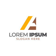 Hidden A letter logo