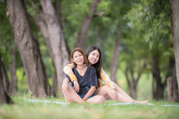 Fototapeta premium Portrait mother and child