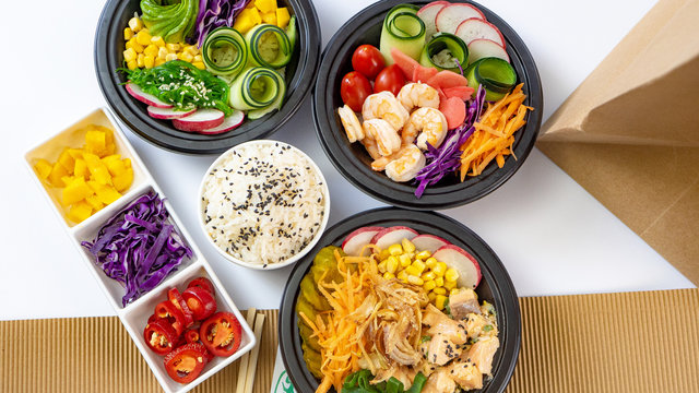 Poke bowls