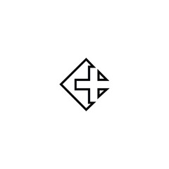 Medical cross vector icon