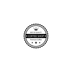 Coffee vintage logo template