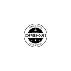 Coffee vintage logo template