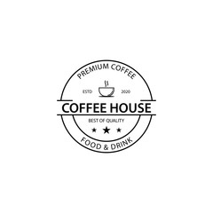 Fototapeta na wymiar Coffee vintage logo template