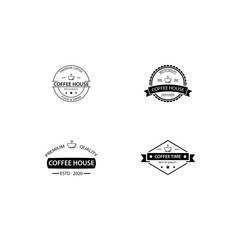 Coffee vintage logo template