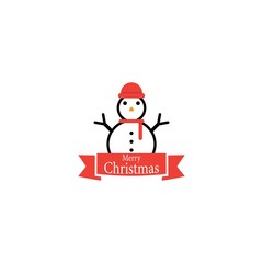 Merry Christmas logo template