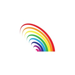 Rainbow logo template