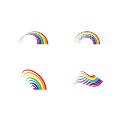 Rainbow logo template