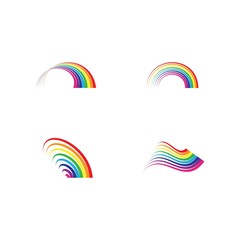 Obraz premium Rainbow logo template