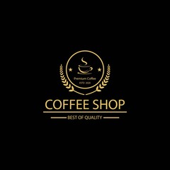 Coffee vintage logo template