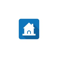 Fototapeta premium Real estate icon flat
