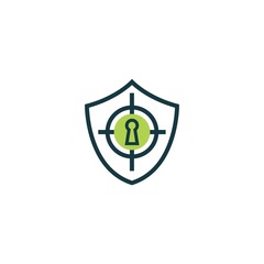 Security icon flat