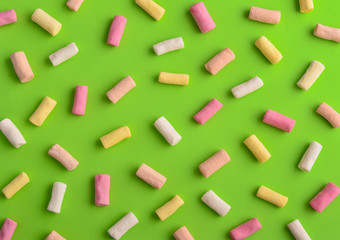 Colorful marshmallows pattern