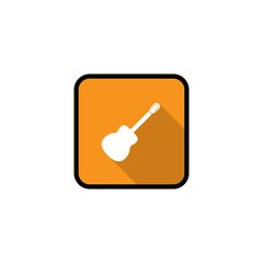 Guitar icon flat