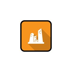 Fototapeta premium Real estate icon flat