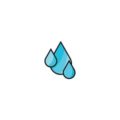 Drop logo vector icon