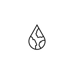 Drop logo vector icon