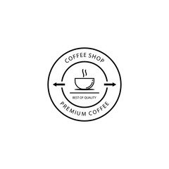 Coffee vintage logo template