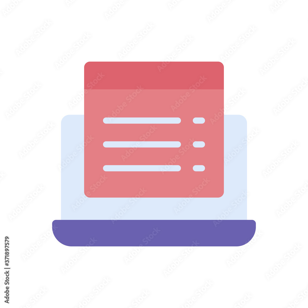 Poster alert laptop cyber attack icon. simple color vector elements of hacks icons for ui and ux, website o