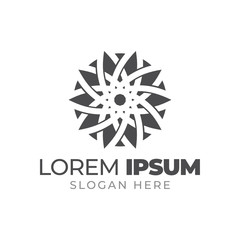 Abstract ornament logo design