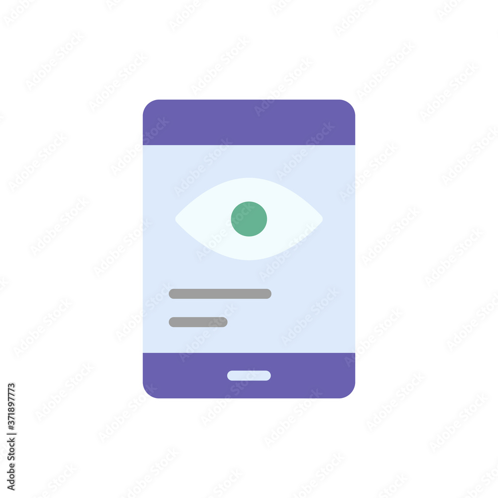Poster spyware cyber attack icon. simple color vector elements of hacks icons for ui and ux, website or mob