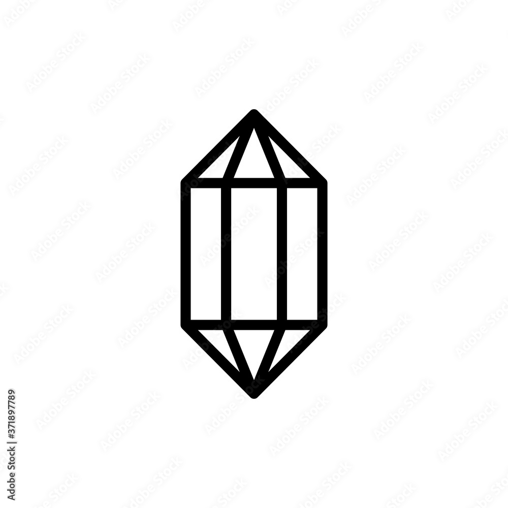 Poster diamond esoteric icon. simple line, outline vector elements of esoteric icons for ui and ux, website