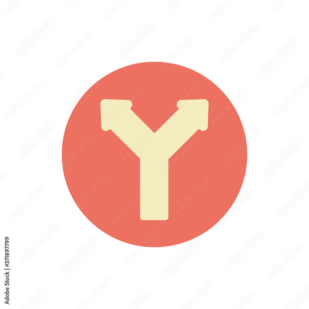 Poster arrow left and right icon. simple color vector elements of pointer icons for ui and ux, website or m