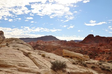 Rocky landscape on a daytime sky