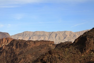 Fototapeta na wymiar Mountains of rock in a arid climate