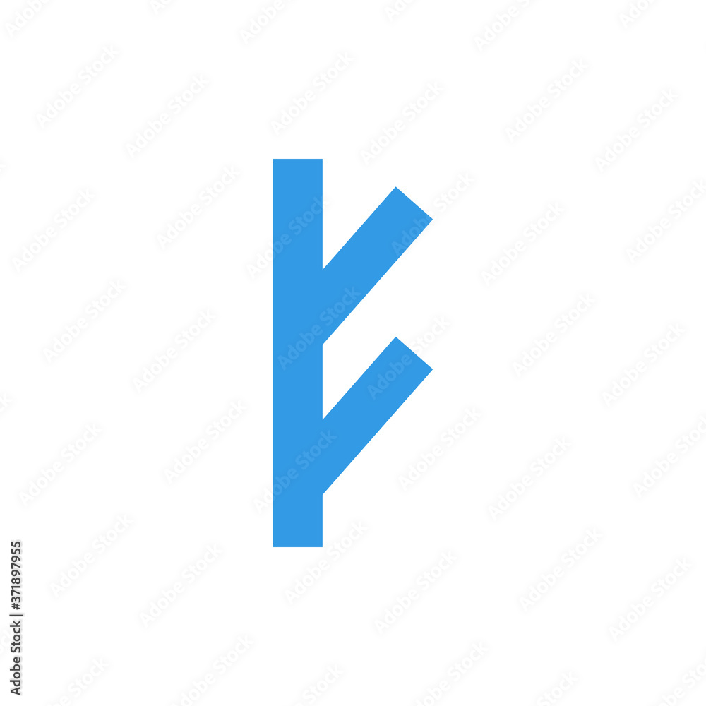 Poster rune symbol icon. simple color vector elements of esoteric icons for ui and ux, website or mobile ap