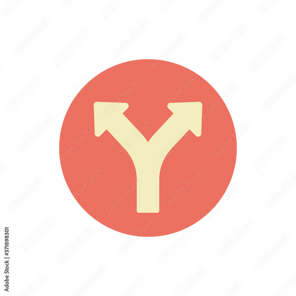 Poster arrow left and right icon. simple color vector elements of pointer icons for ui and ux, website or m