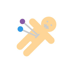 Voodoo doll esoteric icon. Simple color vector elements of esoteric icons for ui and ux, website or mobile application