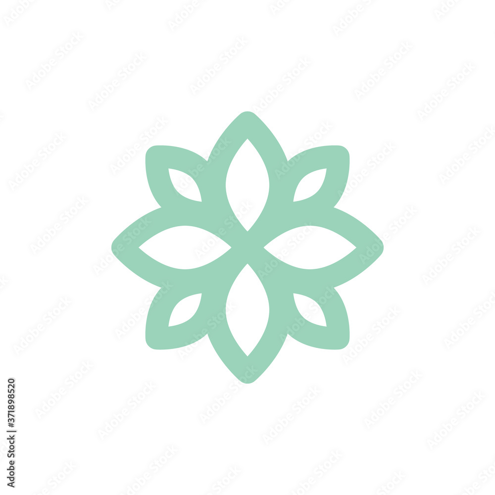 Poster symbol flower icon. simple color vector elements of esoteric icons for ui and ux, website or mobile 