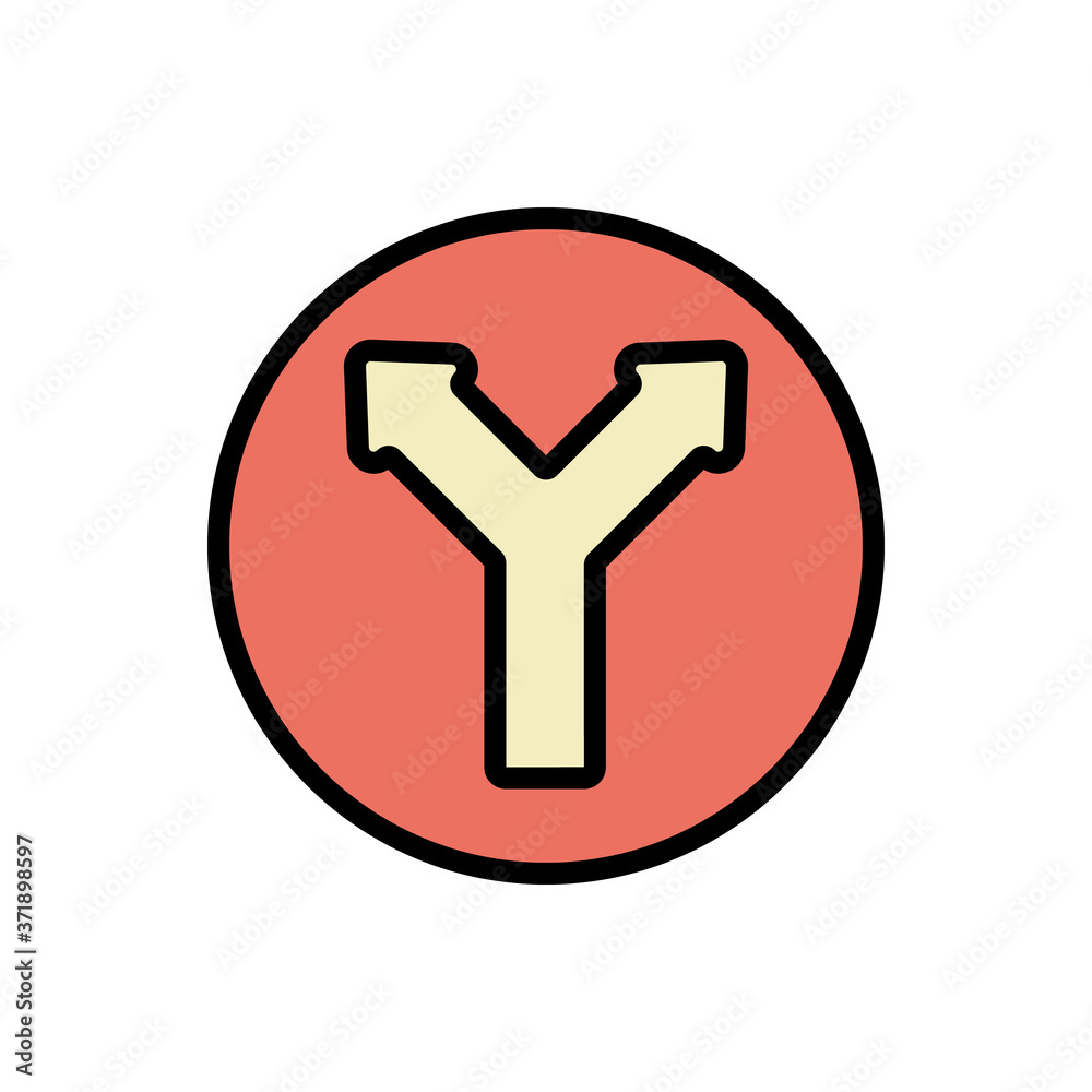 Poster arrow left and right icon. simple color with outline vector elements of pointer icons for ui and ux,