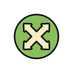 Obraz premium Arrow down, left, right and up icon. Simple color with outline vector elements of pointer icons for ui and ux, website or mobile application