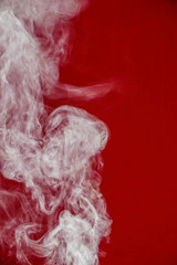 smoke with red background