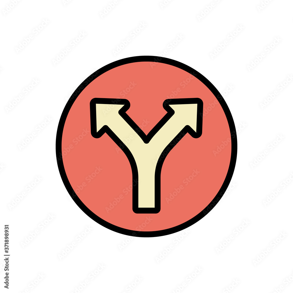 Poster arrow left and right icon. simple color with outline vector elements of pointer icons for ui and ux,