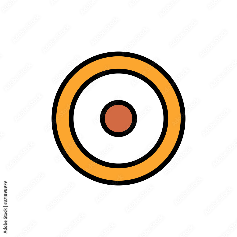 Poster symbol horoscope sun icon. simple color with outline vector elements of esoteric icons for ui and ux