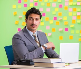 Businessman with many conflicting priorities