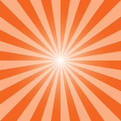Orange sunburst background. Rectangular grunge background. Orange yellow sunbeam backdrop design for various purposes.