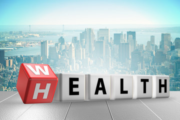Wealth and health - 3d rendering